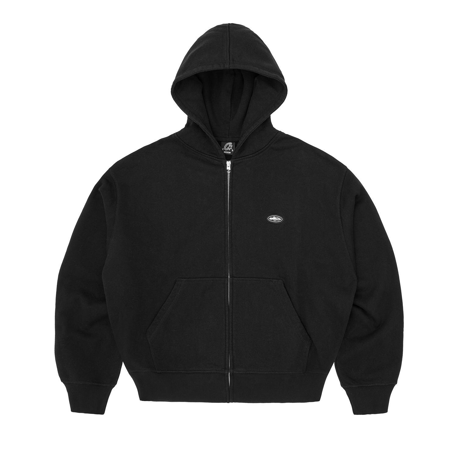 Mini Island Zip Hoodie Black