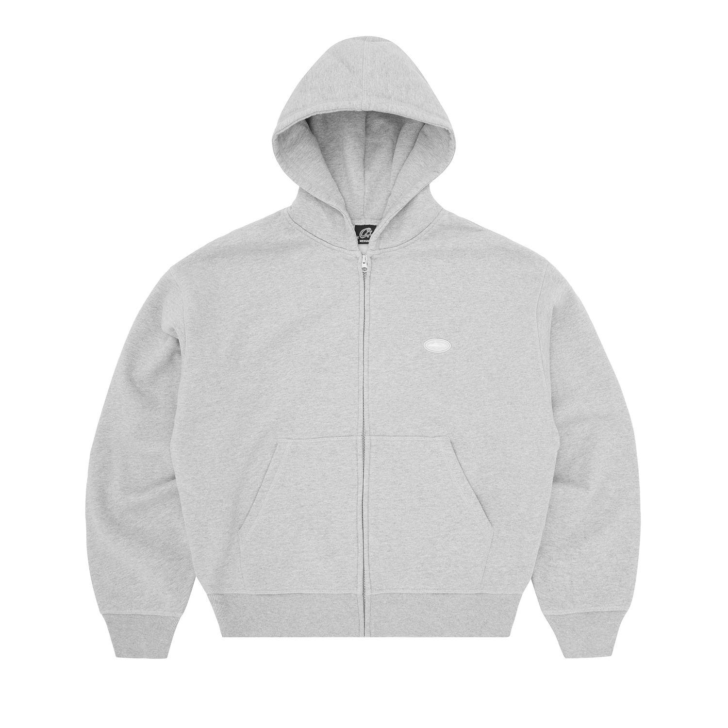 Mini Island Zip Hoodie Heather Grey