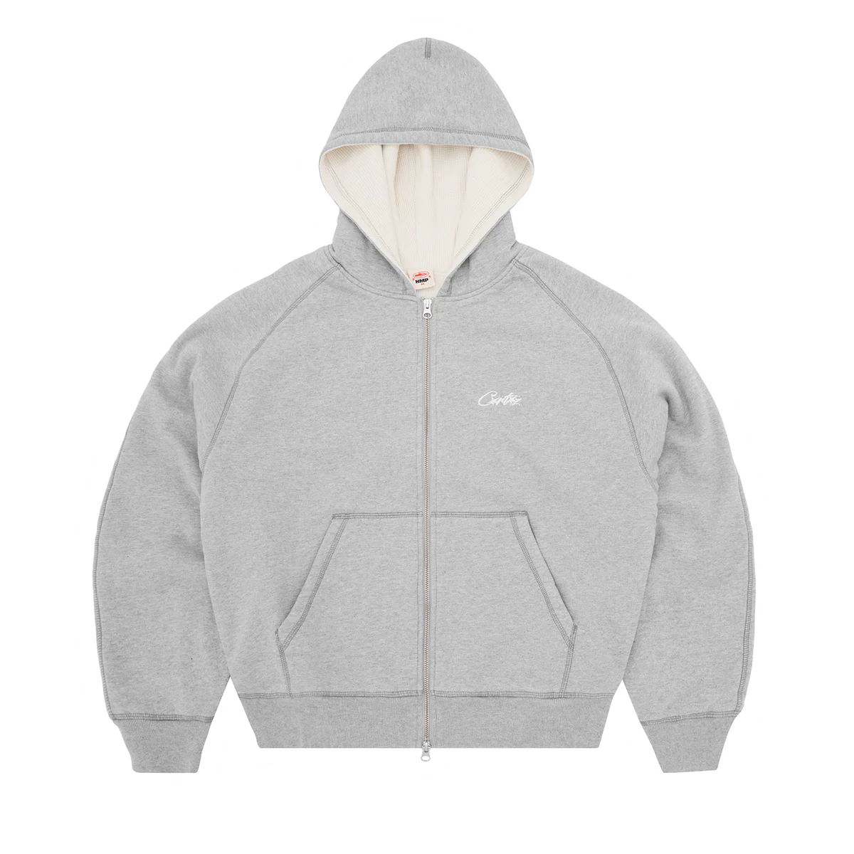 HMP Thermal Zip Hoodie Heather Grey