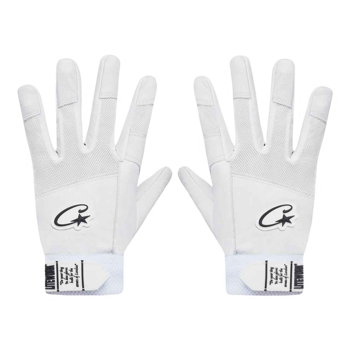 Leather Gloves White