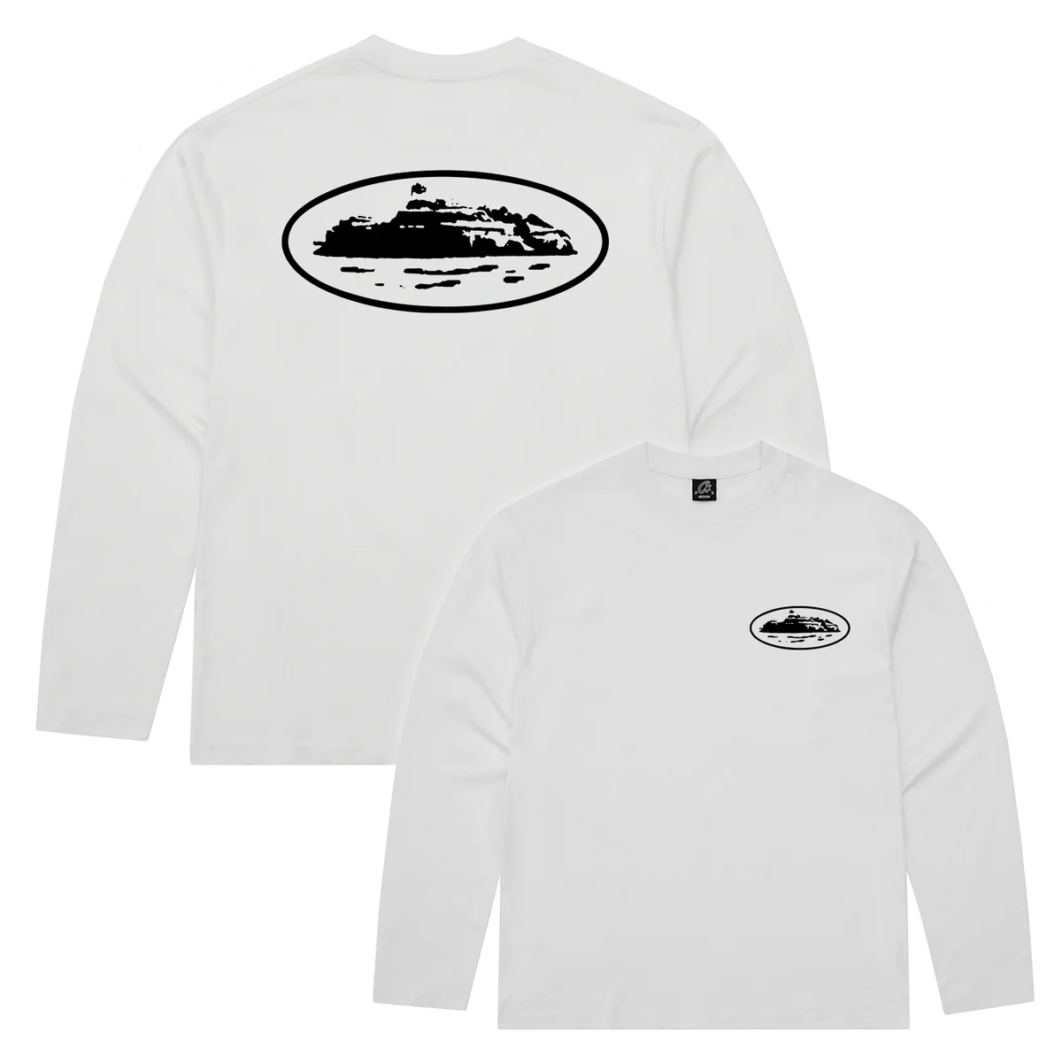 OG Island LS Tee White