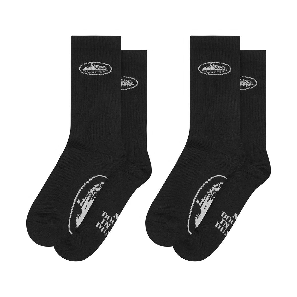 Black Alcatraz Socks 2 Pack