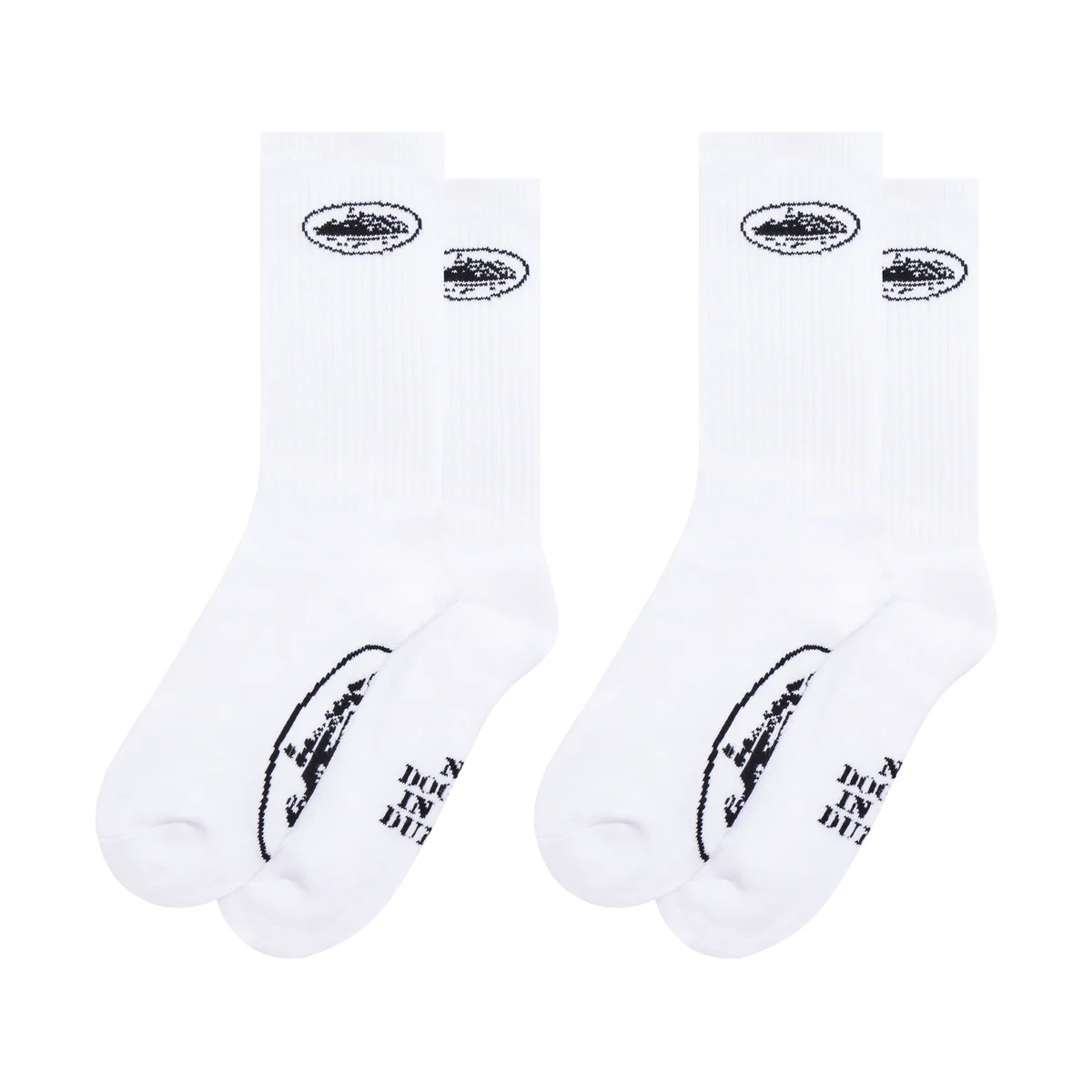 White Alcatraz Socks 2 Pack